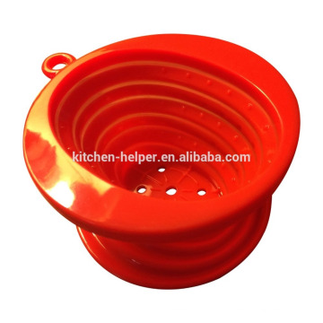 China fabricante profissional fabricante Resistência ao calor dobrável estilo do Vietnã Silicone café Dripper / filtro de café de silicone